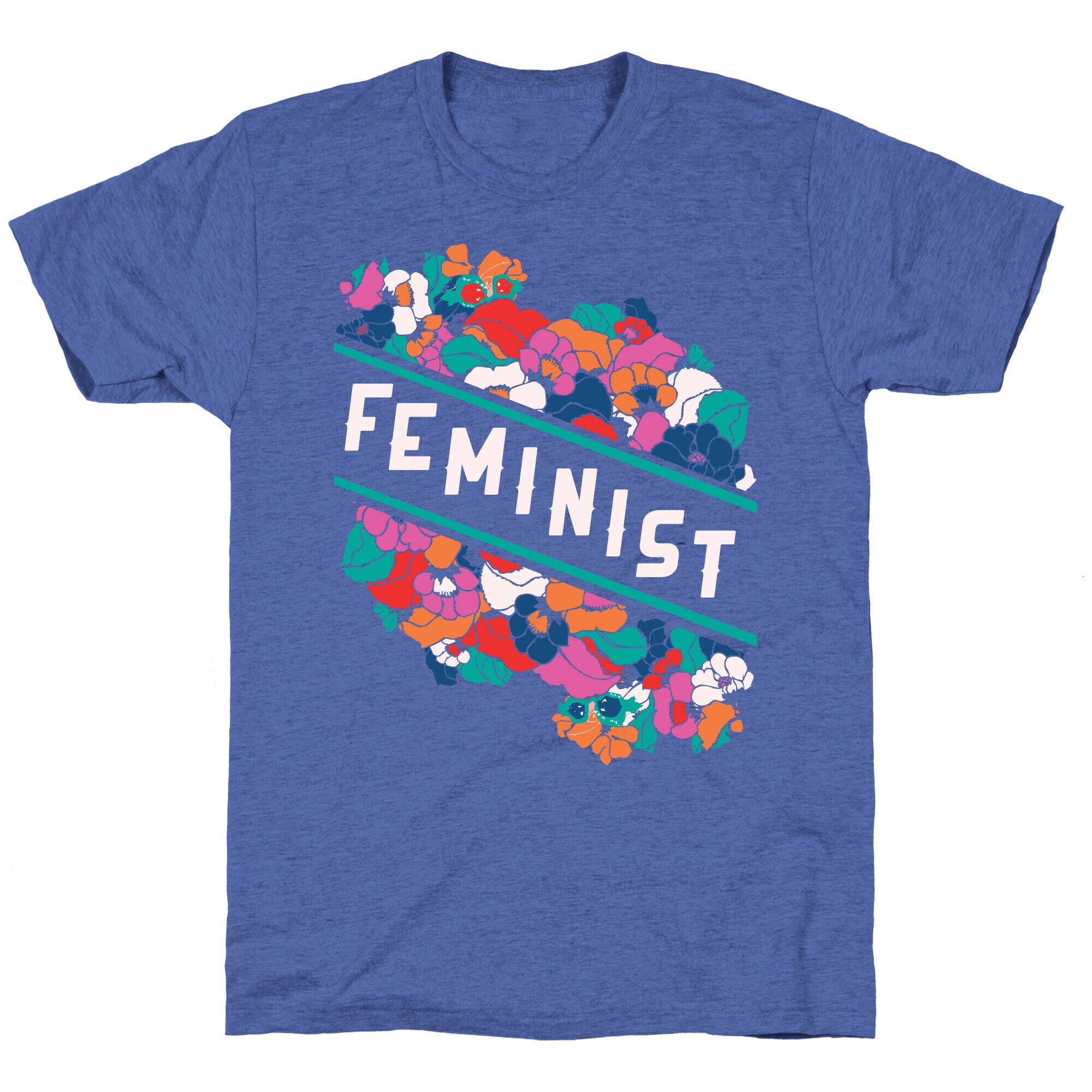 Feminist Floral Unisex Triblend Tee